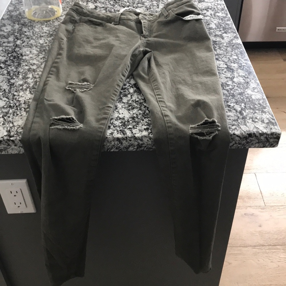 Army Green Jeans